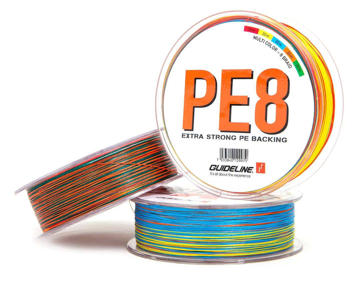 Guideline PE Backing Multicolor 40 lbs - 300 meter