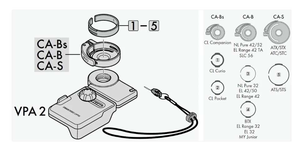Swarovski VPA 2 variable phone adapter set